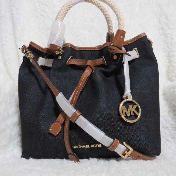 Michael Kors Blakely Large Denim Bucket 